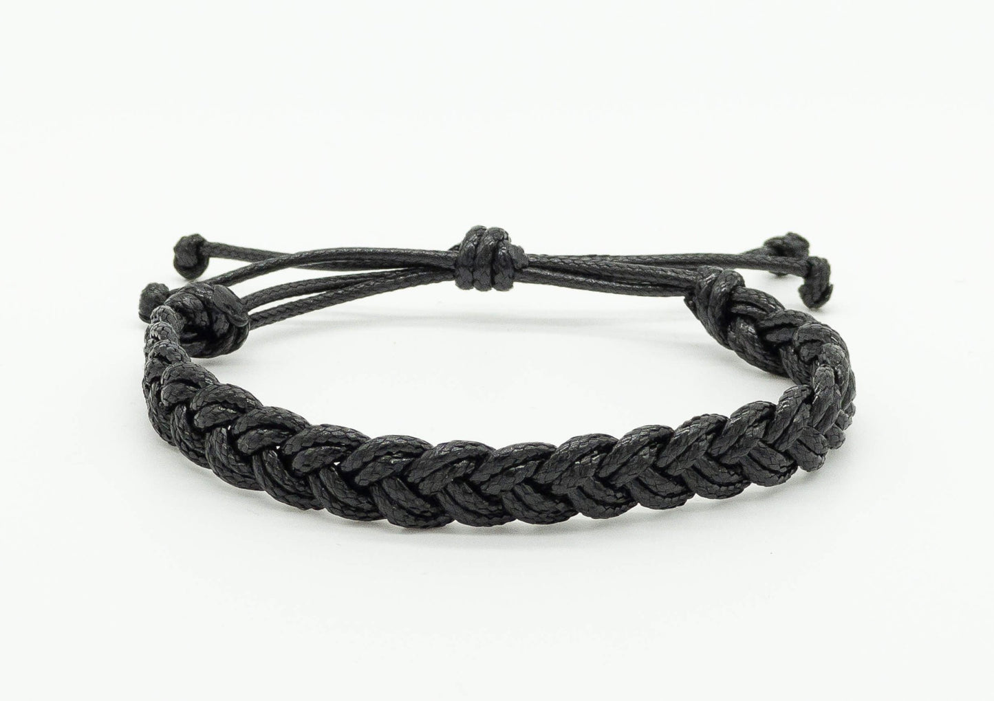 Flätat Armband svart färg